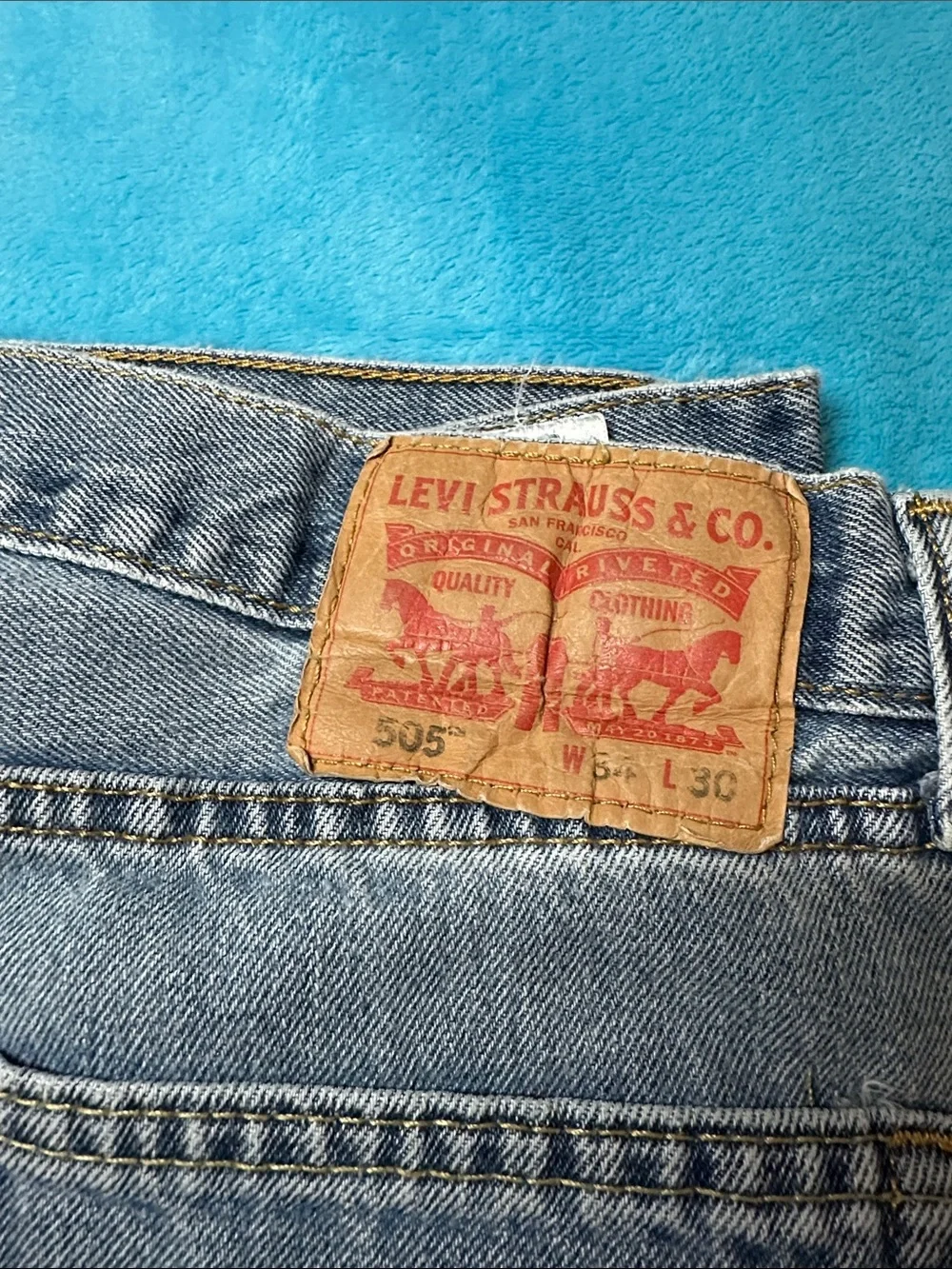 Levi's Men's Light Wash Straight Leg Jeans